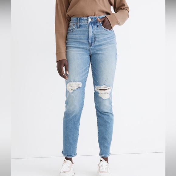 NWT The Curvy Perfect Vintage Jean in Denman Wash: Ripped Edition - Picture 4 of 12